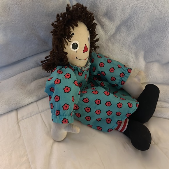 Dakin Johnny Gruelle Raggedy Ann & the lucky penny rag doll, brown hair, rare - Picture 12 of 13